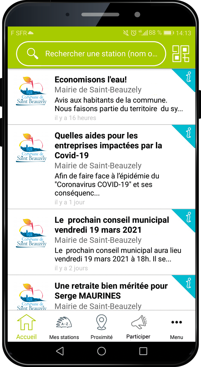 application illiwap Saint-Beauzély